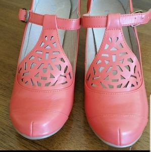 Coral Mary Jane shoes Chelsea Crew